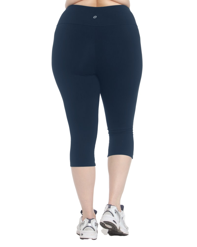 Navy blue capri workout leggings hot sale
